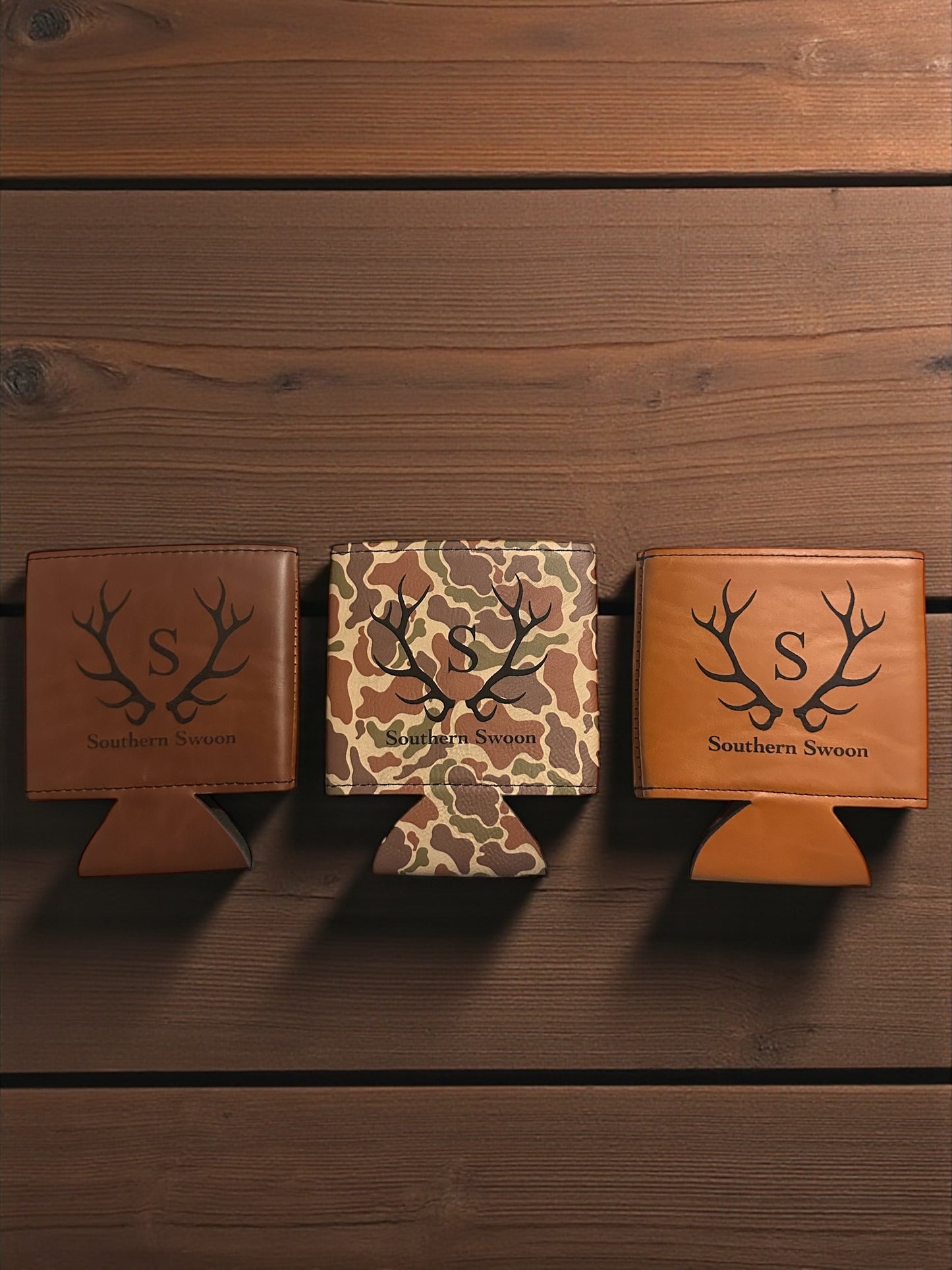 Faux Leather Koozie